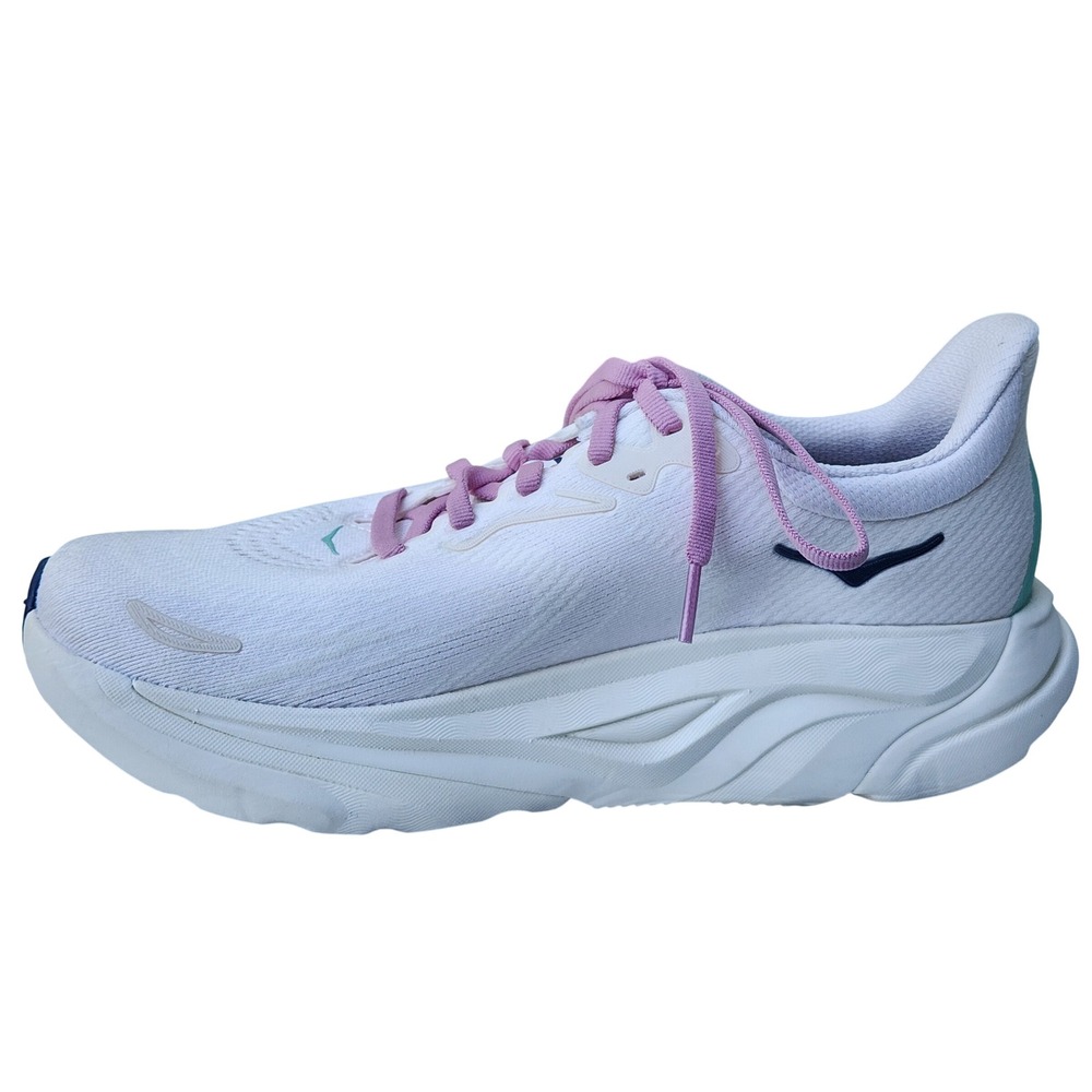 Hoka One One Arahi 8 Women Running Shoes White Teal Pink 8B Low Top Sneakers - Picture 5 of 9